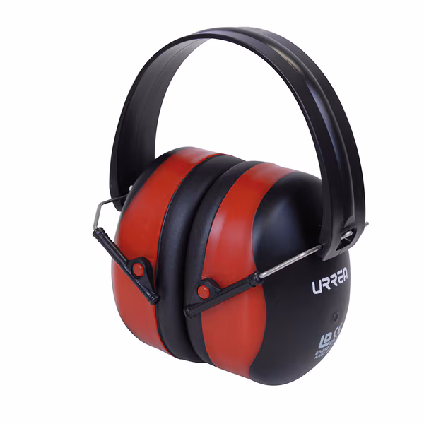 Over-the-Head Ear Muffs, 30 dB, Black/Red